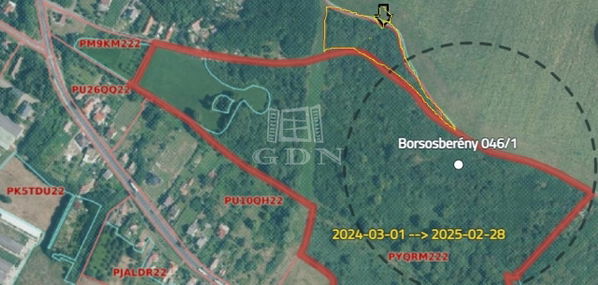 Borsosberény Zona agricola - 3.490.000 HUF